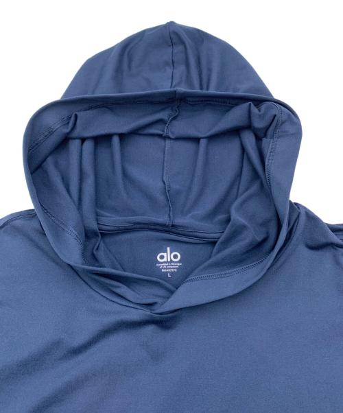 alo（アロ）alo (アロ) プルオーバーパーカー ネイビー サイズ:Lの古着・服飾アイテム