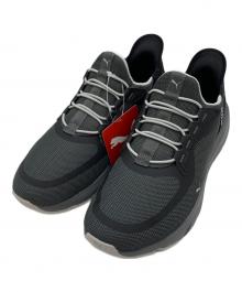 PUMA（プーマ）の古着「	ソフトライド フレックスレース イーズイン ALT ワイド ランニングシューズ」｜ブラック