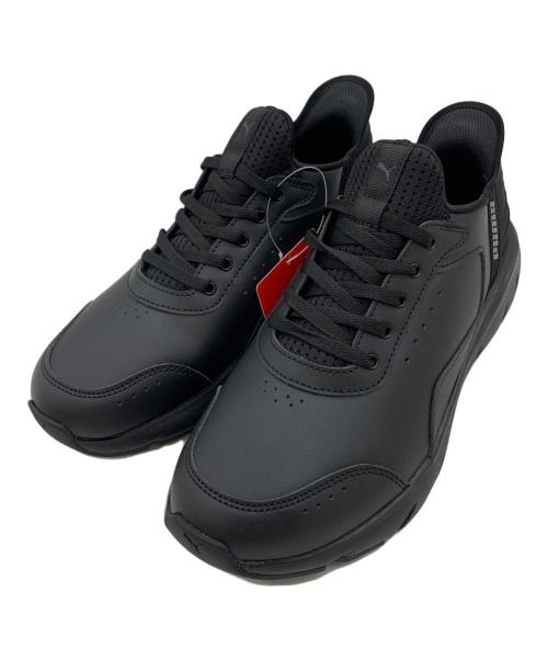 PUMA（プーマ）PUMA (プーマ) ソフトライド フレックス LSL イーズイン ワイド ランニングシューズ ブラック サイズ:25.0㎝の古着・服飾アイテム