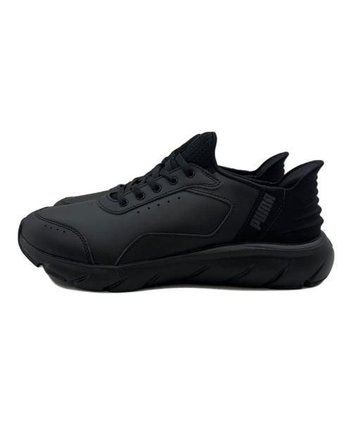 PUMA（プーマ）PUMA (プーマ) ソフトライド フレックス LSL イーズイン ワイド ランニングシューズ ブラック サイズ:25.0㎝の古着・服飾アイテム