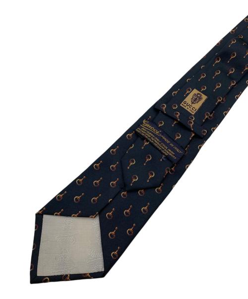 GUCCI（グッチ）GUCCI (グッチ) ネクタイ ブラック×ブラウン サイズ:記載なしの古着・服飾アイテム