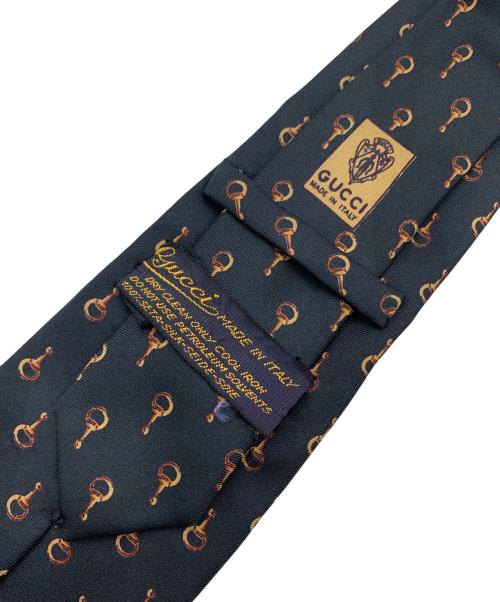 GUCCI（グッチ）GUCCI (グッチ) ネクタイ ブラック×ブラウン サイズ:記載なしの古着・服飾アイテム