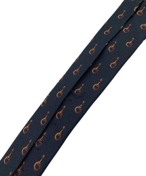 GUCCI（グッチ）GUCCI (グッチ) ネクタイ ブラック×ブラウン サイズ:記載なしの古着・服飾アイテム