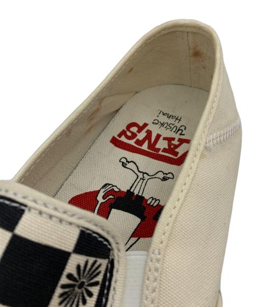 VANS OFF THE WALL（ヴァンズオフザウォール）VANS OFF THE WALL (ヴァンズオフザウォール) 花井祐介 (ハナイユウスケ) Slip-On SF ベージュ サイズ:27.5cmの古着・服飾アイテム