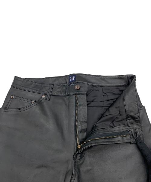 GAP（ギャップ）GAP (ギャップ) レザーパンツ ブラック サイズ:W33の古着・服飾アイテム