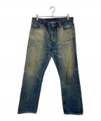 OLD CROWオールドクロウ）の古着「Old Rodder Denim Pants”Vintage Finish”」｜インディゴ