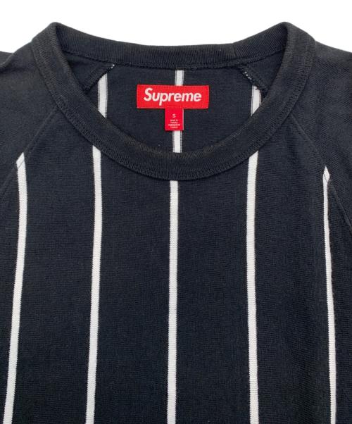 SUPREME（シュプリーム）SUPREME (シュプリーム) Stripe Raglan L/S Top ブラック サイズ:Sの古着・服飾アイテム