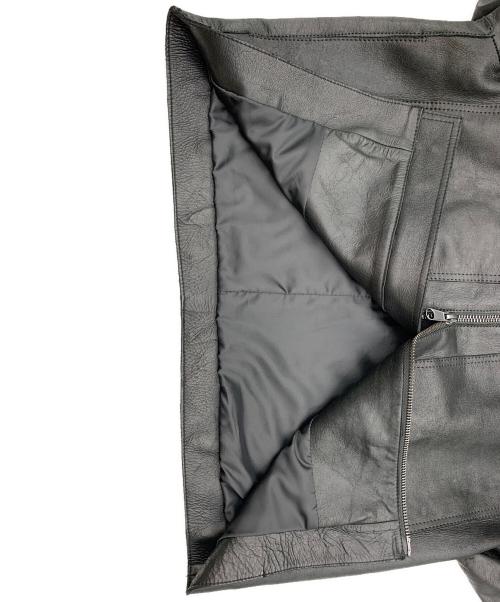 ZARA（ザラ）ZARA (ザラ) レザーハイネックボンバージャケット ブラック サイズ:Mの古着・服飾アイテム
