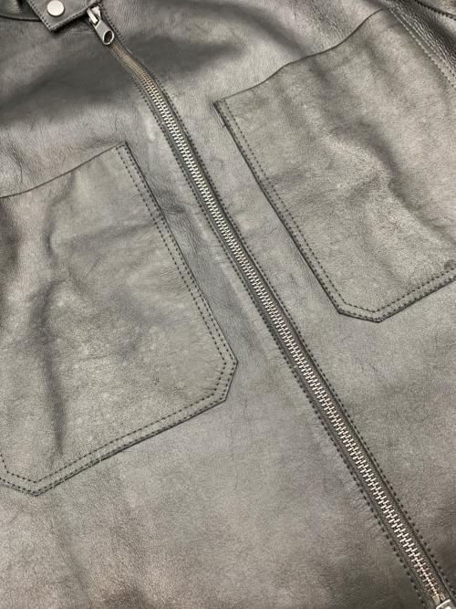 ZARA（ザラ）ZARA (ザラ) レザーハイネックボンバージャケット ブラック サイズ:Mの古着・服飾アイテム