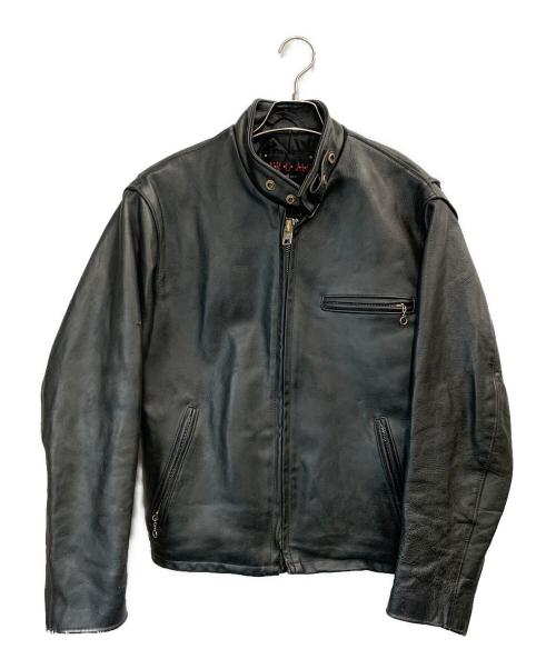 Schott（ショット）Schott (ショット) ライダースジャケット ブラック サイズ:40の古着・服飾アイテム