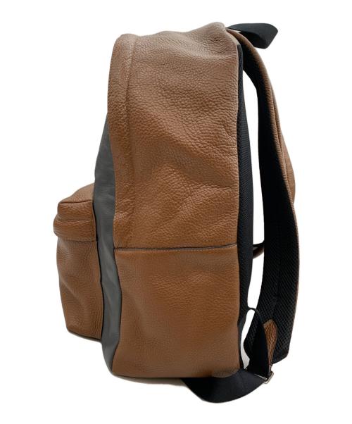 COACH（コーチ）COACH (コーチ) Charles Backpack In Patchwork Leather ブラウン×ベージュ×グレーの古着・服飾アイテム