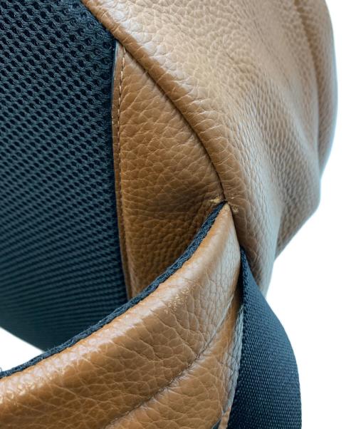 COACH（コーチ）COACH (コーチ) Charles Backpack In Patchwork Leather ブラウン×ベージュ×グレーの古着・服飾アイテム