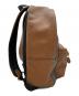 中古・古着 COACH (コーチ) Charles Backpack In Patchwork Leather ブラウン×ベージュ×グレー：15000円