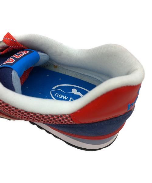 NEW BALANCE（ニューバランス）NEW BALANCE (ニューバランス) ML574 レッド×ネイビー サイズ:27.5cmの古着・服飾アイテム