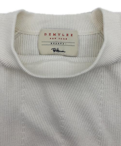 DEMYLEE（デミリー）DEMYLEE (デミリー) 薄手ニット ホワイト サイズ:XSの古着・服飾アイテム