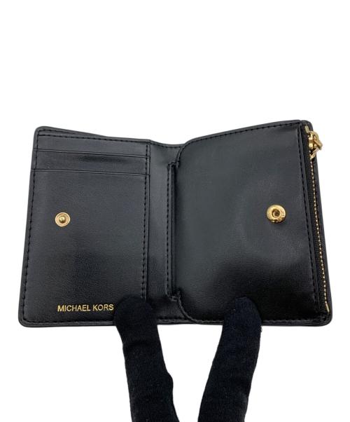 MICHAEL KORS（マイケルコース）MICHAEL KORS (マイケルコース) 2つ折り財布 ブラックの古着・服飾アイテム