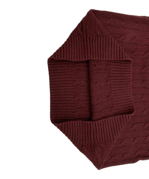 POLO RALPH LAUREN（ポロ・ラルフローレン）POLO RALPH LAUREN (ポロ・ラルフローレン) 厚手ニット エンジ サイズ:Sの古着・服飾アイテム