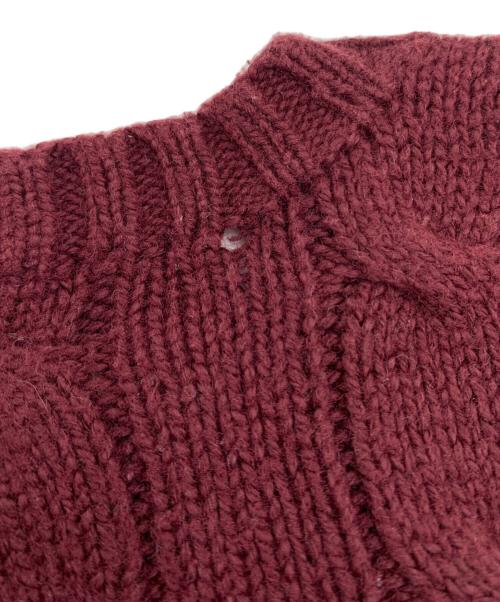 POLO RALPH LAUREN（ポロ・ラルフローレン）POLO RALPH LAUREN (ポロ・ラルフローレン) 厚手ニット エンジ サイズ:Sの古着・服飾アイテム