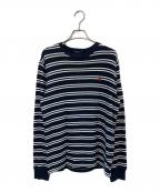 POLO RALPH LAURENポロ・ラルフローレン）の古着「長袖カットソー」｜ネイビー×ホワイト