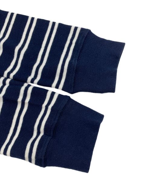 POLO RALPH LAUREN（ポロ・ラルフローレン）POLO RALPH LAUREN (ポロ・ラルフローレン) 長袖カットソー ネイビー×ホワイト サイズ:Lの古着・服飾アイテム