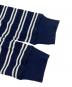 中古・古着 POLO RALPH LAUREN (ポロ・ラルフローレン) 長袖カットソー ネイビー×ホワイト サイズ:L：5000円