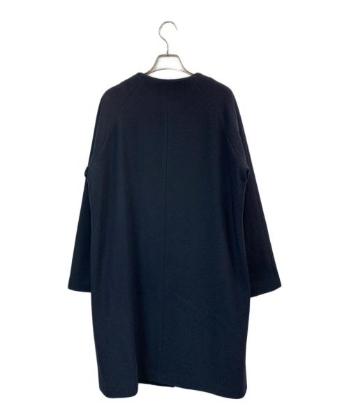 theory（セオリー）theory (セオリー) ノーカラーコート ネイビー サイズ:Pの古着・服飾アイテム
