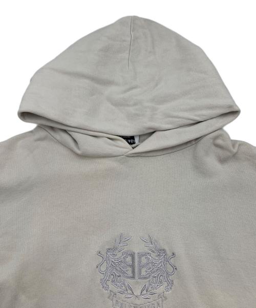 BALENCIAGA（バレンシアガ）BALENCIAGA (バレンシアガ) BBロゴプルオーバーパーカー ベージュ サイズ:XXSの古着・服飾アイテム