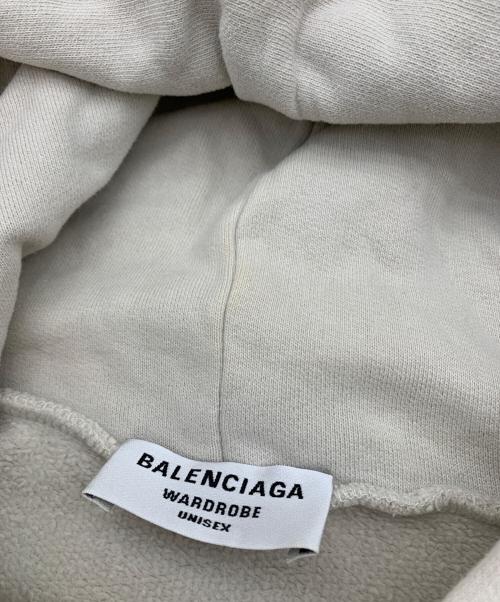 BALENCIAGA（バレンシアガ）BALENCIAGA (バレンシアガ) BBロゴプルオーバーパーカー ベージュ サイズ:XXSの古着・服飾アイテム