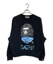 A BATHING APE（アベイシングエイプ）の古着「クルーネックスウェット」｜ブラック