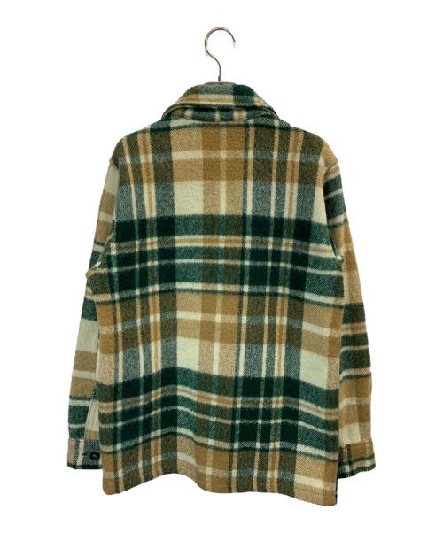 WOOLRICH（ウールリッチ）WOOLRICH (ウールリッチ) シャツジャケット グリーン×ブラウン サイズ:Lの古着・服飾アイテム