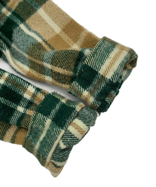 WOOLRICH（ウールリッチ）WOOLRICH (ウールリッチ) シャツジャケット グリーン×ブラウン サイズ:Lの古着・服飾アイテム