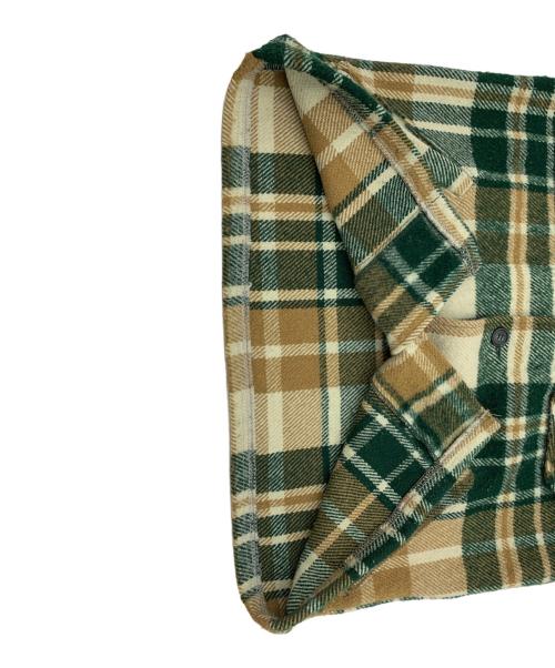 WOOLRICH（ウールリッチ）WOOLRICH (ウールリッチ) シャツジャケット グリーン×ブラウン サイズ:Lの古着・服飾アイテム