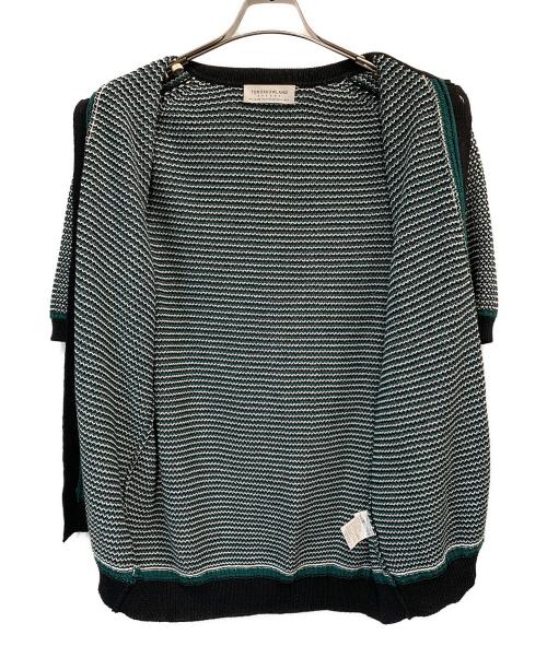 TOMORROW LAND tricot（トゥモローランド トリコ）TOMORROW LAND tricot (トゥモローランド トリコ) ポロシャツ グリーン×ブラック サイズ:Mの古着・服飾アイテム