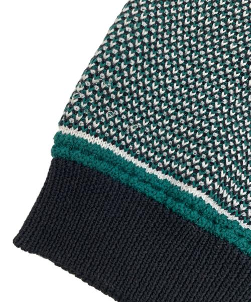 TOMORROW LAND tricot（トゥモローランド トリコ）TOMORROW LAND tricot (トゥモローランド トリコ) ポロシャツ グリーン×ブラック サイズ:Mの古着・服飾アイテム