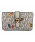 MICHAEL KORS（マイケルコース）の古着「GREENWICH タブ ジップラウンド ウォレット ミディアム」｜ベージュ