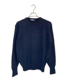 POLO RALPH LAUREN（ポロ・ラルフローレン）の古着「厚手ニット」｜ネイビー
