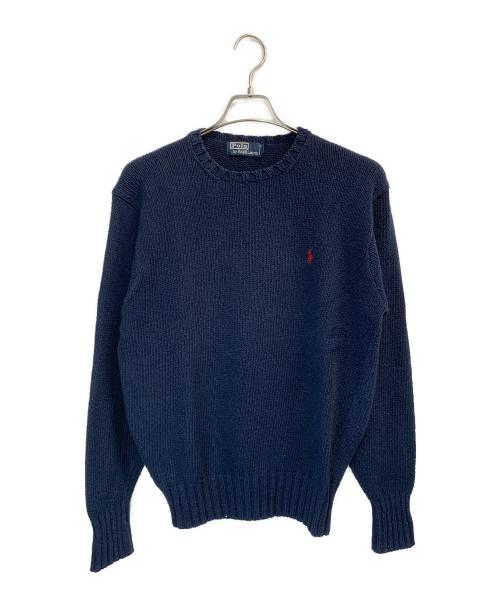 POLO RALPH LAUREN（ポロ・ラルフローレン）POLO RALPH LAUREN (ポロ・ラルフローレン) 厚手ニット ネイビー サイズ:Mの古着・服飾アイテム