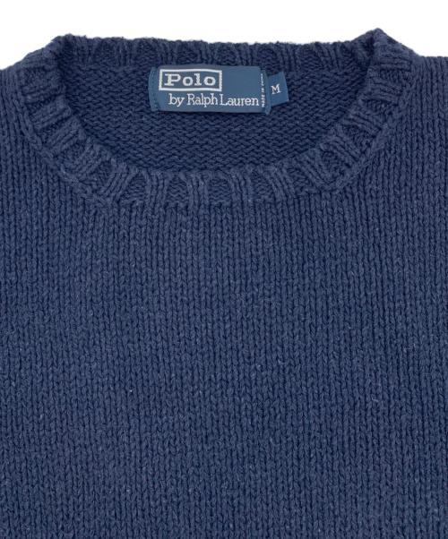 POLO RALPH LAUREN（ポロ・ラルフローレン）POLO RALPH LAUREN (ポロ・ラルフローレン) 厚手ニット ネイビー サイズ:Mの古着・服飾アイテム