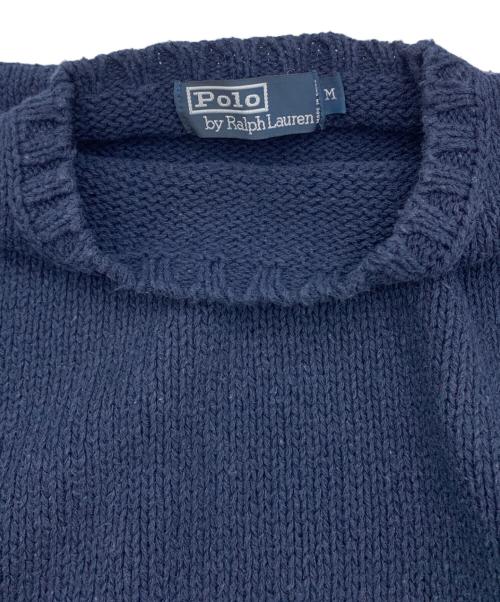 POLO RALPH LAUREN（ポロ・ラルフローレン）POLO RALPH LAUREN (ポロ・ラルフローレン) 厚手ニット ネイビー サイズ:Mの古着・服飾アイテム
