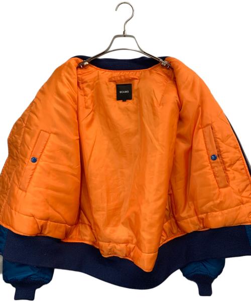 BEAMS（ビームス）BEAMS (ビームス) MA-1ジャケット ブルー サイズ:Mの古着・服飾アイテム