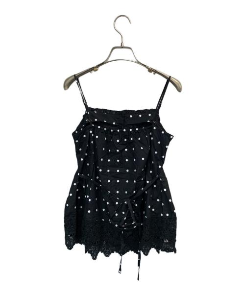 Snidel（スナイデル）Snidel (スナイデル) コットンキャミソール ブラック サイズ:Fの古着・服飾アイテム