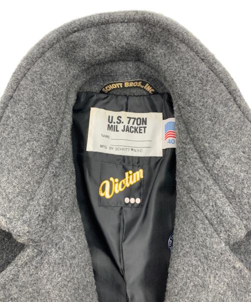 SCHOTT BROS.（ショットブロス）SCHOTT BROS. (ショットブロス) Pコート グレー サイズ:40の古着・服飾アイテム