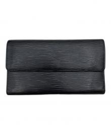 LOUIS VUITTON（ルイ ヴィトン）の古着「ポルト トレゾール・インターナショナル」｜ブラック