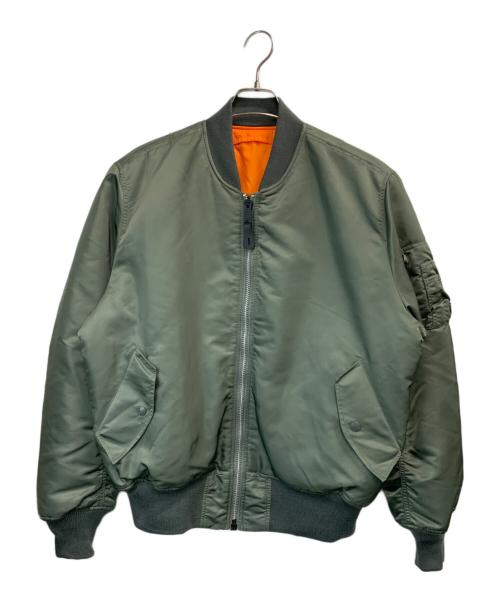 ALPHA INDUSTRIES（アルファインダストリーズ）ALPHA INDUSTRIES (アルファインダストリーズ) フライトジャケット カーキ サイズ:Lの古着・服飾アイテム