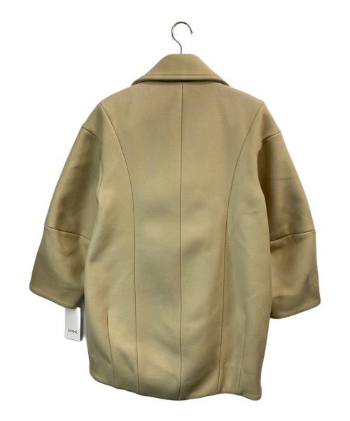 Snidel（スナイデル）Snidel (スナイデル) Sustainaウールコクーンダブルコート ベージュの古着・服飾アイテム