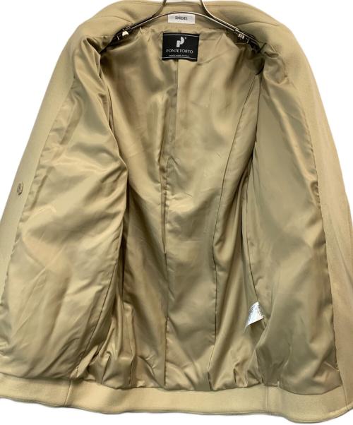 Snidel（スナイデル）Snidel (スナイデル) Sustainaウールコクーンダブルコート ベージュの古着・服飾アイテム
