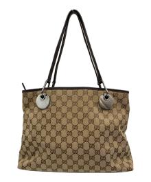 GUCCI（グッチ）の古着「トートバッグ」｜ベージュ×ブラウン