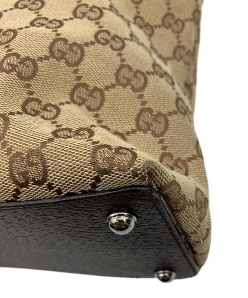 GUCCI（グッチ）GUCCI (グッチ) トートバッグ ベージュ×ブラウンの古着・服飾アイテム