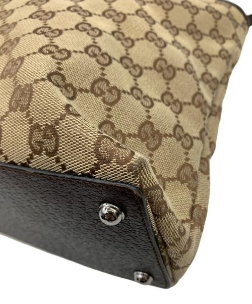 GUCCI（グッチ）GUCCI (グッチ) トートバッグ ベージュ×ブラウンの古着・服飾アイテム