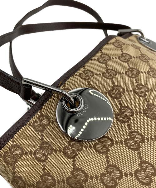 GUCCI（グッチ）GUCCI (グッチ) トートバッグ ベージュ×ブラウンの古着・服飾アイテム